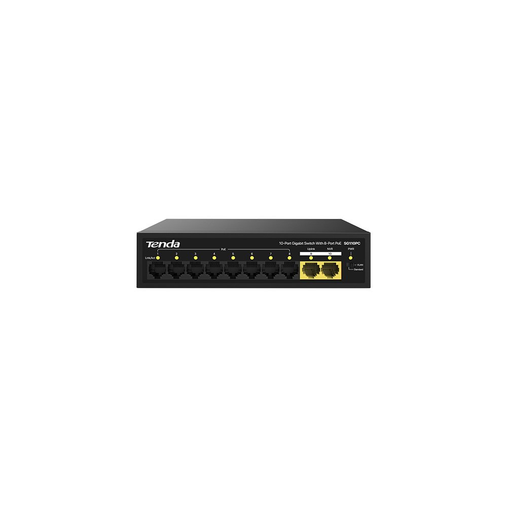 Tenda SG110PC 10-Port Gigabit PoE Switch